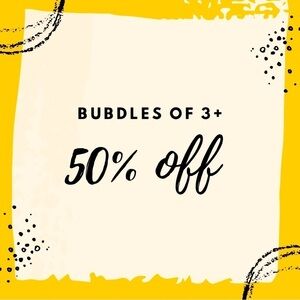 50% off on bundles of 3 or more items July 3 through July 7